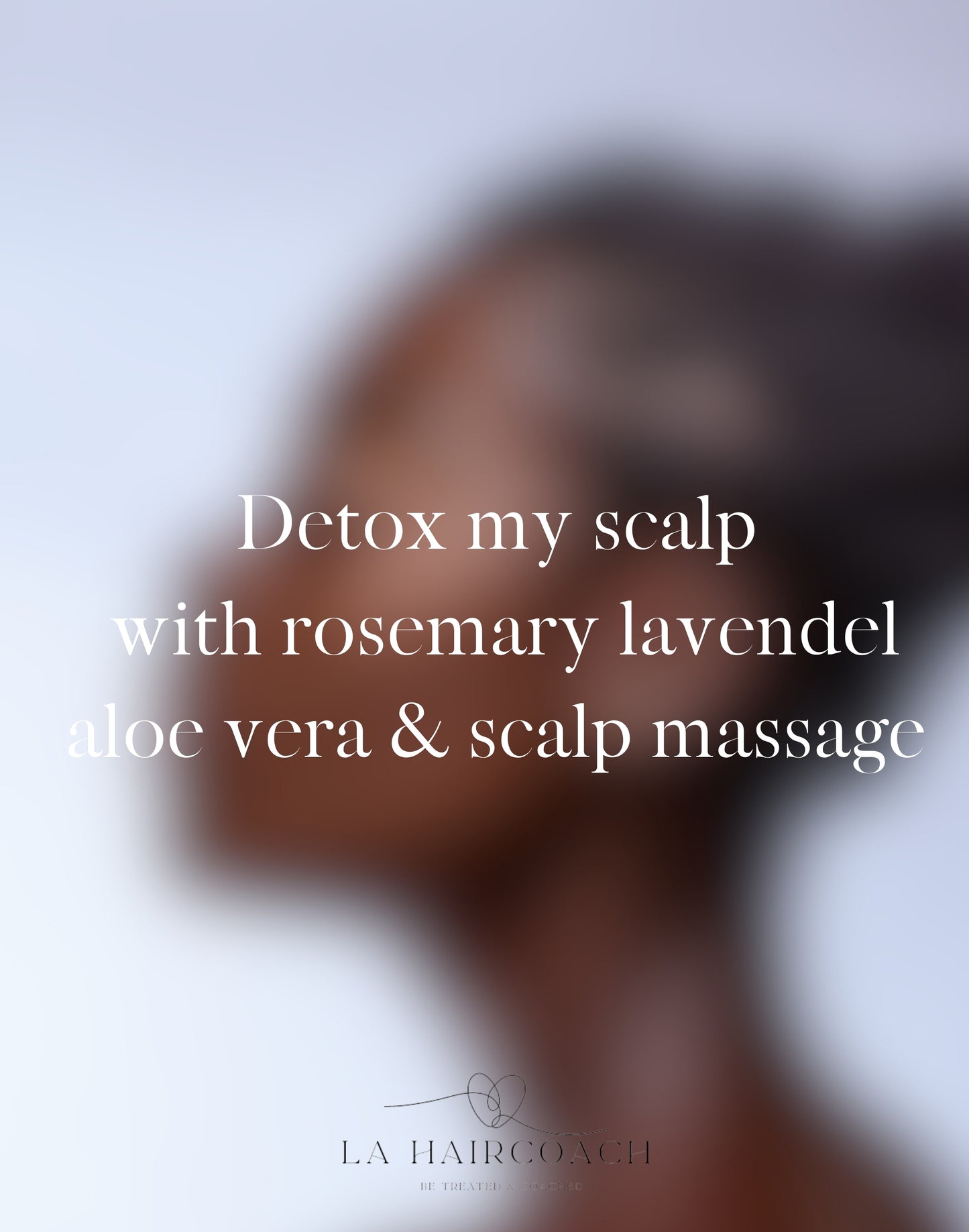 Detox my scalp with rosemary lavendel, aloe vera & scalp massage